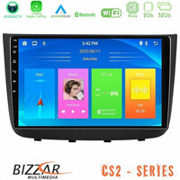 Bizzar cs2 Series 4core Android14 2+32gb Mercedes Vito/viano 2003-2006 Navigation Multimedia Tablet 10″ με Carplay & Android Auto u-cs2-Mb1632