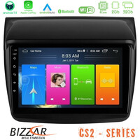 Bizzar cs2 Series 4core Android14 2+32gb Mitsubishi L200 Navigation Multimedia Tablet 9" με Carplay & Android Auto u-cs2-Mt0314