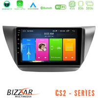 Bizzar cs2 Series 4core Android14 2+32gb Mitsubishi Lancer 2004 – 2008 Navigation Multimedia Tablet 9" με Carplay & Android Auto u-cs2-Mt608
