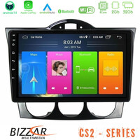 Bizzar cs2 Series 4core Android14 2+32gb Mazda rx8 2003-2008 Navigation Multimedia Tablet 9" με Carplay & Android Auto u-cs2-Mz1351