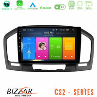 Bizzar cs2 Series 4core Android14 2+32gb Opel Insignia 2008-2013 Navigation Multimedia Tablet 9" με Carplay & Android Auto u-cs2-Op0462