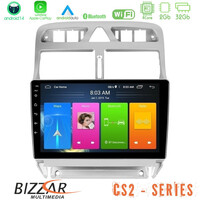 Bizzar cs2 Series 4core Android14 2+32gb Peugeot 307 2002-2008 Navigation Multimedia Tablet 9" με Carplay & Android Auto u-cs2-Pg0655