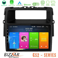 Bizzar cs2 Series 4core Android14 2+32gb Renault/nissan/opel Navigation Multimedia Tablet 10" με Carplay & Android Auto u-cs2-Rn1338