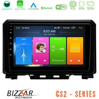 Bizzar cs2 Series 4core Android14 2+32gb Suzuki Jimny 2018-2022 Navigation Multimedia Tablet 9" με Carplay & Android Auto u-cs2-Sz0546
