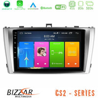Bizzar cs2 Series 4core Android14 2+32gb Toyota Avensis t27 Navigation Multimedia Tablet 9" με Carplay & Android Auto u-cs2-Ty0864