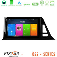 Bizzar cs2 Series 4core Android14 2+32gb Toyota ch-r Navigation Multimedia Tablet 9" με Carplay & Android Auto u-cs2-Ty972