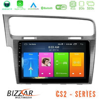 Bizzar cs2 Series 4core Android14 2+32gb vw Golf 7 Navigation Multimedia Tablet 10" με Carplay & Android Auto u-cs2-Vw0003al