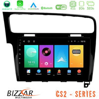 Bizzar cs2 Series 4core Android14 2+32gb vw Golf 7 Navigation Multimedia Tablet 10" με Carplay & Android Auto u-cs2-Vw0003pb