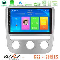 Bizzar cs2 Series 4core Android14 2+32gb vw Scirocco 2008-2014 Navigation Multimedia Tablet 9" με Carplay & Android Auto u-cs2-Vw0084