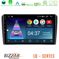 Bizzar lq Series 4core Android14 2+32gb Audi a3 8p Navigation Multimedia Tablet 9" με Carplay & Android Auto u-lq-Au0826
