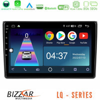 Bizzar lq Series 4core Android14 2+32gb Audi a4 b7 Navigation Multimedia Tablet 9" με Carplay & Android Auto u-lq-Au0827