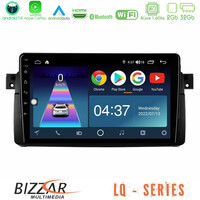 Bizzar lq Series 4core Android14 2+32gb bmw e46 Navigation Multimedia Tablet 9" με Carplay & Android Auto u-lq-Bm0603