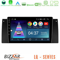 Bizzar lq Series 4core Android14 2+32gb bmw 5 Series 4core Android14 2+32gb (E39) / x5 (E53) Navigation Multimedia Tablet 9" με Carplay & Android Auto u-lq-Bm0604