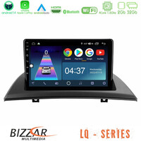Bizzar lq Series 4core Android14 2+32gb bmw e83 Navigation Multimedia Tablet 9" με Carplay & Android Auto u-lq-Bm0780
