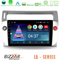 Bizzar lq Series 4core Android14 2+32gb Citroen c4 2004-2010 Navigation Multimedia Tablet 9" με Carplay & Android Auto u-lq-Ct0812