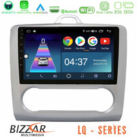 Bizzar lq Series 4core Android14 2+32gb Ford Focus Auto ac Navigation Multimedia Tablet 9" με Carplay & Android Auto u-lq-Fd0041a