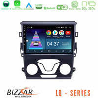 Bizzar lq Series 4core Android14 2+32gb Ford Mondeo 2014-2017 Navigation Multimedia Tablet 9" με Carplay & Android Auto u-lq-Fd0106