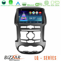 Bizzar lq Series 4core Android14 2+32gb Ford Ranger 2012-2016 Navigation Multimedia Tablet 9" με Carplay & Android Auto u-lq-Fd0902