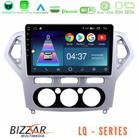 Bizzar lq Series 4core Android14 2+32gb Ford Mondeo 2007-2010 Manual a/c Navigation Multimedia Tablet 10" με Carplay & Android Auto u-lq-Fd0919