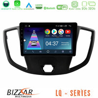 Bizzar lq Series 4core Android14 2+32gb Ford Transit 2014-> Navigation Multimedia Tablet 9" με Carplay & Android Auto u-lq-Fd1554