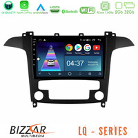 Bizzar lq Series 4core Android14 2+32gb Ford s-max 2006-2012 Navigation Multimedia Tablet 9" με Carplay & Android Auto u-lq-Fd409