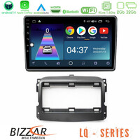 Bizzar lq Series 4core Android14 2+32gb Fiat 500l Navigation Multimedia Tablet 10" με Carplay & Android Auto u-lq-Ft410