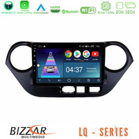Bizzar lq Series 4core Android14 2+32gb Hyundai i10 2014-2020 Navigation Multimedia Tablet 9" με Carplay & Android Auto u-lq-Hy0506