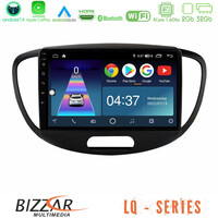 Bizzar lq Series 4core Android14 2+32gb Hyundai i10 2008-2014 Navigation Multimedia Tablet 9" με Carplay & Android Auto u-lq-Hy0551