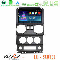 Bizzar lq Series 4core Android14 2+32gb Jeep Wrangler 2door 2008-2010 Navigation Multimedia Tablet 9" με Carplay & Android Auto u-lq-Jp022n