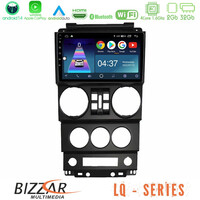 Bizzar lq Series 4core Android14 2+32gb Jeep Wrangler 2008-2010 Navigation Multimedia Tablet 9" με Carplay & Android Auto u-lq-Jp023n