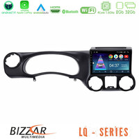 Bizzar lq Series 4core Android14 2+32gb Jeep Wrangler 2011-2014 Navigation Multimedia Tablet 9" με Carplay & Android Auto u-lq-Jp0787
