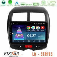 Bizzar lq Series 4core Android14 2+32gb Mitsubishi asx Navigation Multimedia Tablet 10" με Carplay & Android Auto u-lq-Mt0075