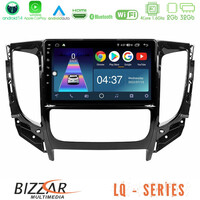 Bizzar lq Series 4core Android14 2+32gb Mitsubishi L200 2016-&Gt; &Amp; Fiat Fullback (Auto A/c) Navigation Multimedia Tablet 9" με Carplay & Android Auto u-lq-Mt0719