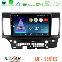 Bizzar lq Series 4core Android14 2+32gb Mitsubishi Lancer 2008 – 2015 Navigation Multimedia Tablet 10" με Carplay & Android Auto u-lq-Mt232