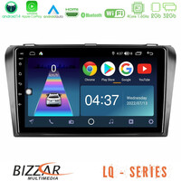 Bizzar lq Series 4core Android14 2+32gb Mazda 3 2004-2009 Navigation Multimedia Tablet 9" με Carplay & Android Auto u-lq-Mz0245