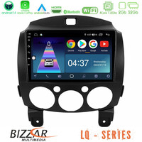 Bizzar lq Series 4core Android14 2+32gb Mazda 2 2008-2014 Navigation Multimedia Tablet 9" με Carplay & Android Auto u-lq-Mz0667