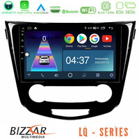 Bizzar lq Series 4core Android14 2+32gb Nissan Qashqai j11 (Manual A/c) Navigation Multimedia Tablet 10" με Carplay & Android Auto u-lq-Ns0004m