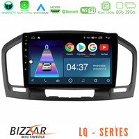 Bizzar lq Series 4core Android14 2+32gb Opel Insignia 2008-2013 Navigation Multimedia Tablet 9" με Carplay & Android Auto u-lq-Op0462