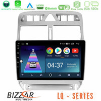 Bizzar lq Series 4core Android14 2+32gb Peugeot 307 2002-2008 Navigation Multimedia Tablet 9" με Carplay & Android Auto u-lq-Pg0655