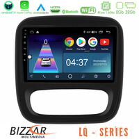 Bizzar lq Series 4core Android14 2+32gb Renault/nissan/opel/fiat Navigation Multimedia Tablet 9" με Carplay & Android Auto u-lq-Rn1102