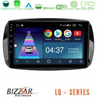 Bizzar lq Series 4core Android14 2+32gb Smart 453 Navigation Multimedia Tablet 9" με Carplay & Android Auto u-lq-Sm0861