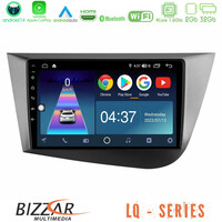Bizzar lq Series 4core Android14 2+32gb Seat Leon Navigation Multimedia Tablet 9" με Carplay & Android Auto u-lq-St0839