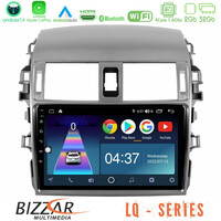Bizzar lq Series 4core Android14 2+32gb Toyota Corolla 2008-2010 Navigation Multimedia Tablet 9" με Carplay & Android Auto u-lq-Ty0144