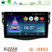 Bizzar lq Series 4core Android14 2+32gb Toyota Rav4 Navigation Multimedia Tablet 9" με Carplay & Android Auto u-lq-Ty0530