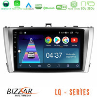 Bizzar lq Series 4core Android14 2+32gb Toyota Avensis t27 Navigation Multimedia Tablet 9" με Carplay & Android Auto u-lq-Ty0864
