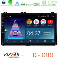 Bizzar lq Series 4core Android14 2+32gb Toyota Corolla/auris 2017-2019  Navigat-ion Multimedia Tablet 9" με Carplay & Android Auto u-lq-Ty1106