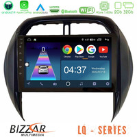 Bizzar lq Series 4core Android14 2+32gb Toyota Rav4 2001-2005 (Auto A/c) Navigation Multimedia Tablet 9" με Carplay & Android Auto u-lq-Ty1315