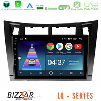 Bizzar lq Series 4core Android14 2+32gb Toyota Yaris Navigation Multimedia Tablet 9" (Μαύρο Χρώμα) με Carplay & Android Auto u-lq-Ty626b