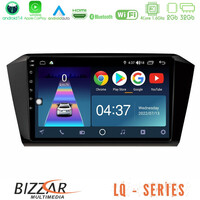 Bizzar lq Series 4core Android14 2+32gb vw Passat Navigation Multimedia Tablet 10" με Carplay & Android Auto u-lq-Vw0055