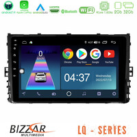 Bizzar lq Series 4core Android14 2+32gb vw mqb 2017-&Gt; Navigation Multimedia Tablet 9" με Carplay & Android Auto u-lq-Vw0333